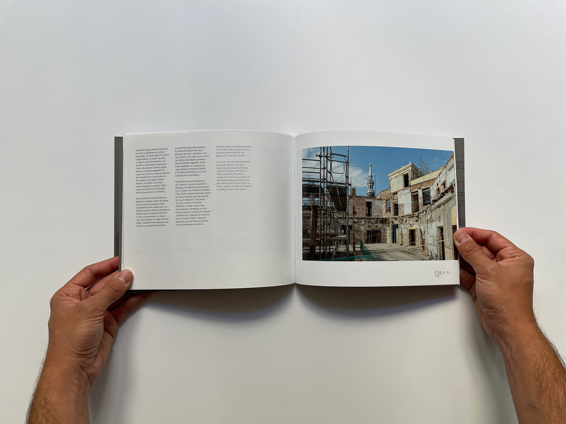 Hotel JW Madrid, libro CSJ 9 y 11 - arvo arquitectura de Juan