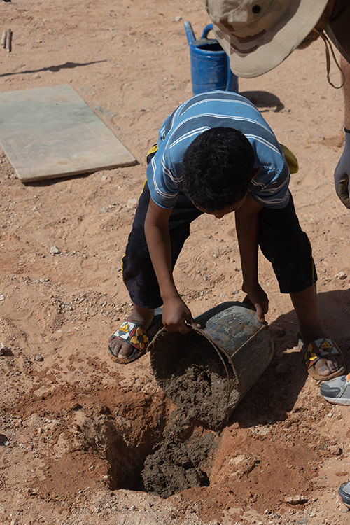 Proyecto en uno de los campamentos de refugiados saharauis de Smara Proyecto en uno de los campamentos de refugiados saharauis de Smara